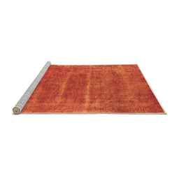 Sideview of Machine Washable Oriental Orange Industrial Area Rugs, wshurb2446org