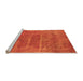 Sideview of Machine Washable Oriental Orange Industrial Area Rugs, wshurb2446org