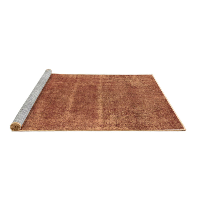 Sideview of Machine Washable Oriental Brown Industrial Rug, wshurb2446brn