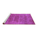 Sideview of Machine Washable Oriental Purple Industrial Area Rugs, wshurb2446pur