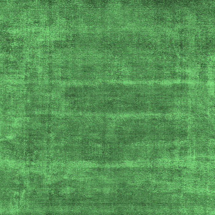 Square Oriental Emerald Green Industrial Rug, urb2446emgrn