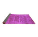 Sideview of Oriental Purple Industrial Rug, urb2446pur