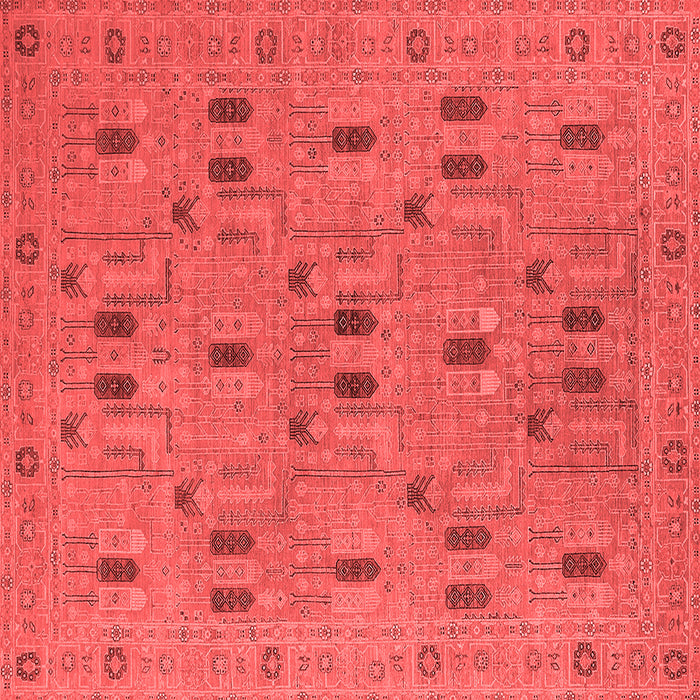 Machine Washable Oriental Red Industrial Rug, wshurb2447red