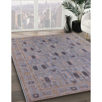 Mid-Century Modern Mauve Taupe Purple Oriental Rug, urb2447