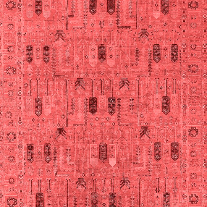 Machine Washable Oriental Red Industrial Rug, wshurb2447red