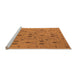 Sideview of Machine Washable Oriental Orange Industrial Area Rugs, wshurb2447org