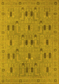 Oriental Yellow Industrial Rug, urb2447yw