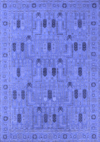 Oriental Blue Industrial Rug, urb2447blu