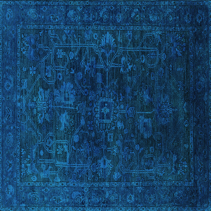 Square Persian Turquoise Bohemian Rug, urb2448turq