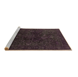Sideview of Machine Washable Persian Brown Bohemian Rug, wshurb2448brn