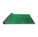 Sideview of Oriental Green Industrial Rug, urb2449grn