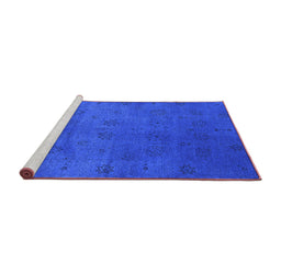 Sideview of Machine Washable Oriental Purple Industrial Area Rugs, wshurb2449pur