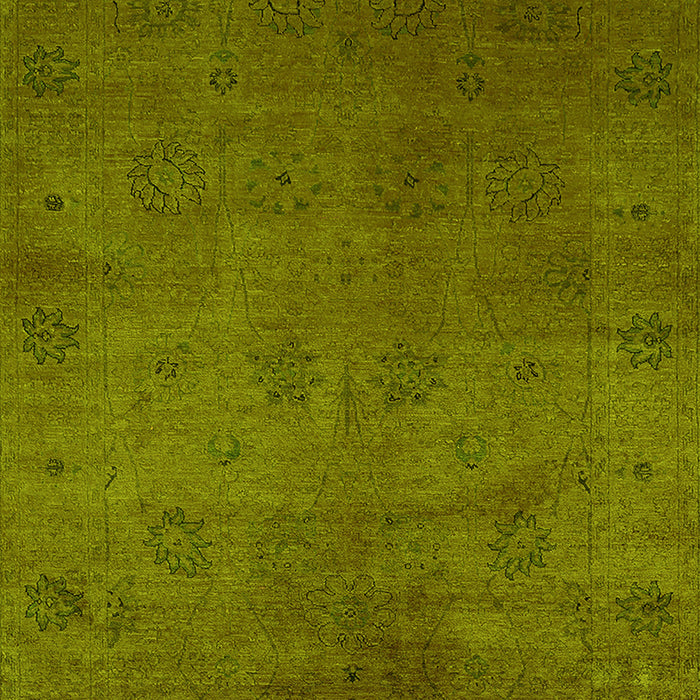 Oriental Yellow Industrial Rug, urb2449yw