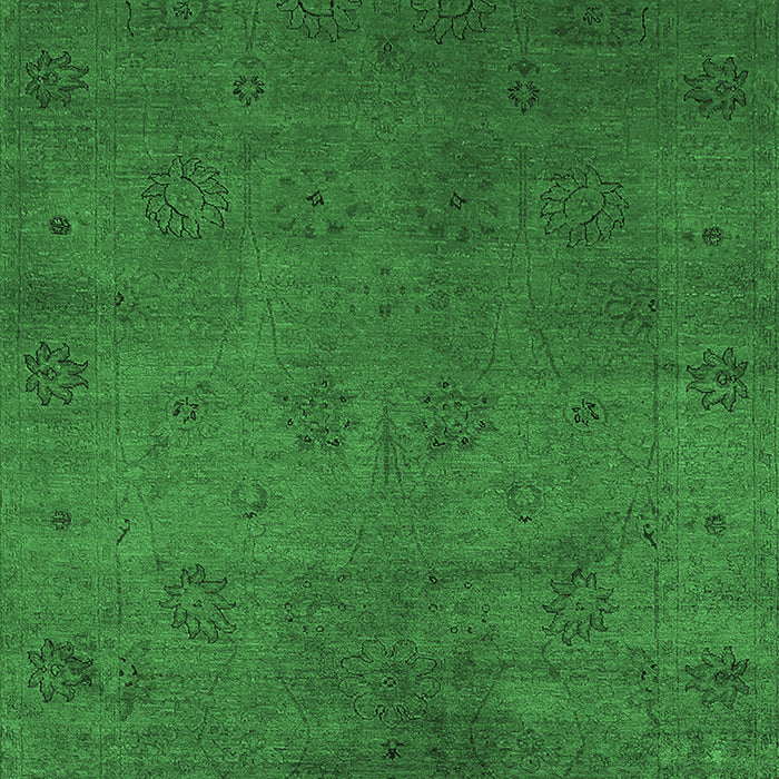 Oriental Emerald Green Industrial Rug, urb2449emgrn