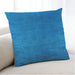 Lifestyle Image of Mid-Century Modern Urban Square Deep Sky Blue Throw Pillow, 18 inch by 18 inch, pwurb2449