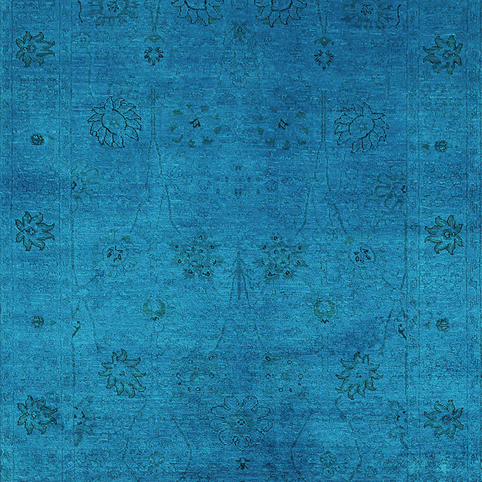 Oriental Turquoise Industrial Rug, urb2449turq
