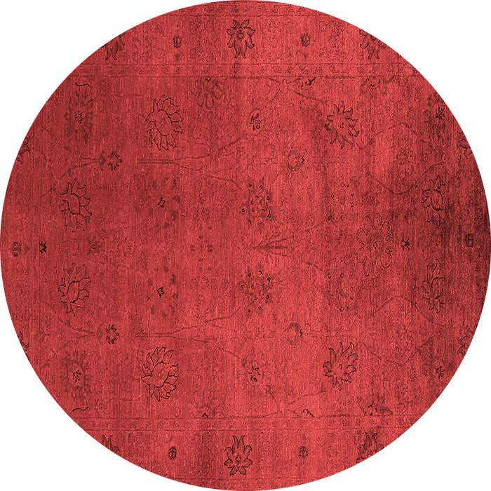 Machine Washable Oriental Red Industrial Rug, wshurb2449red