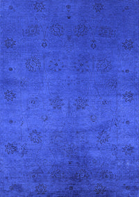 Oriental Blue Industrial Rug, urb2449blu