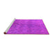 Sideview of Machine Washable Oriental Pink Industrial Rug, wshurb2450pnk