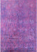 Mid-Century Modern Purple Oriental Rug, urb2450