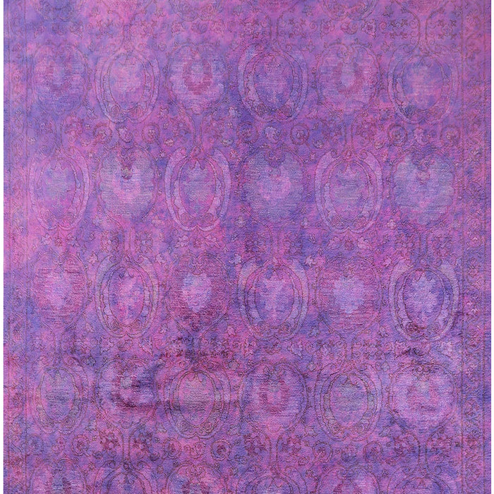 Mid-Century Modern Purple Oriental Rug, urb2450