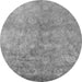 Round Oriental Gray Industrial Rug, urb2450gry