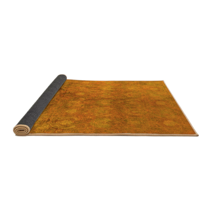 Sideview of Oriental Yellow Industrial Rug, urb2450yw