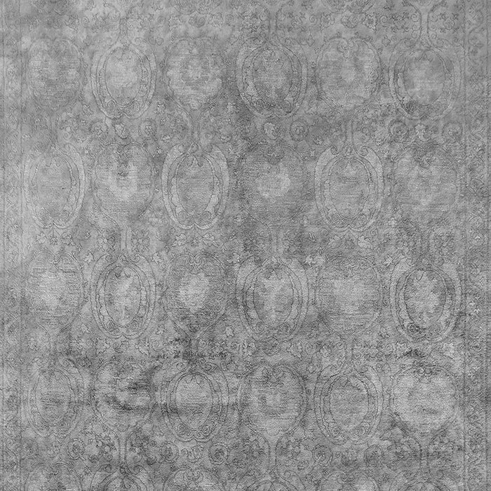 Machine Washable Oriental Gray Industrial Rug, wshurb2450gry