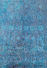 Oriental Turquoise Industrial Rug, urb2450turq