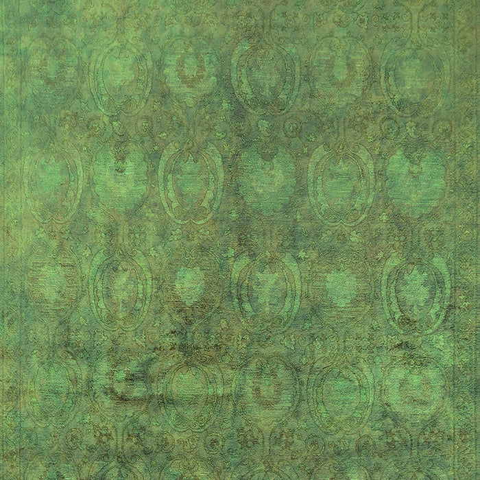 Machine Washable Oriental Green Industrial Area Rugs, wshurb2450grn