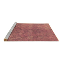 Sideview of Machine Washable Oriental Brown Industrial Rug, wshurb2450brn