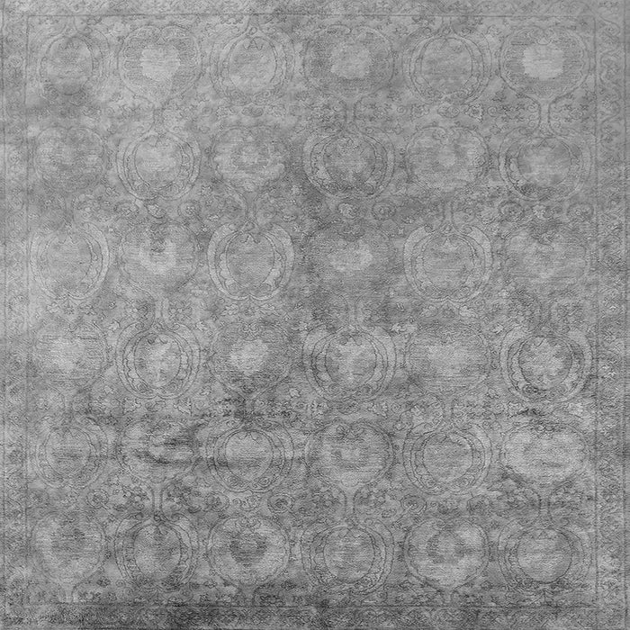 Square Oriental Gray Industrial Rug, urb2450gry