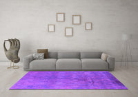 Machine Washable Oriental Purple Industrial Rug, wshurb2450pur