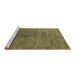 Sideview of Machine Washable Oriental Brown Industrial Rug, wshurb2451brn