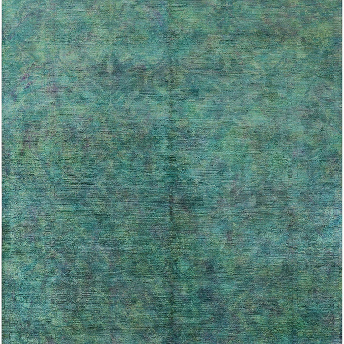 Mid-Century Modern Sea Green Oriental Rug, urb2451