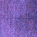 Square Machine Washable Oriental Purple Industrial Area Rugs, wshurb2451pur