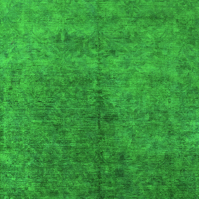 Machine Washable Oriental Green Industrial Area Rugs, wshurb2451grn