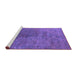 Sideview of Machine Washable Oriental Purple Industrial Area Rugs, wshurb2451pur