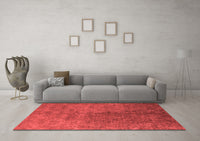 Machine Washable Oriental Red Industrial Rug, wshurb2451red