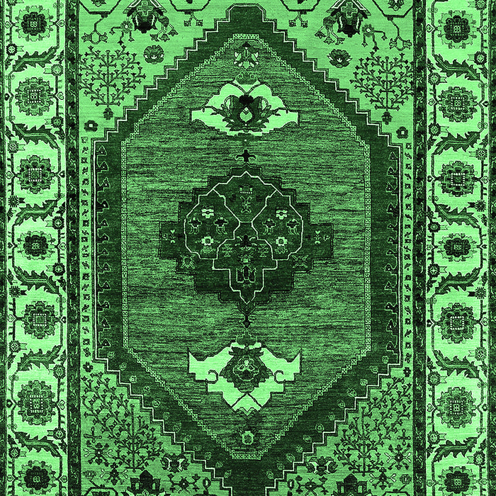 Oriental Emerald Green Industrial Rug, urb2452emgrn