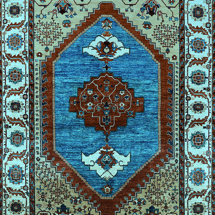 Oriental Light Blue Industrial Rug, urb2452lblu