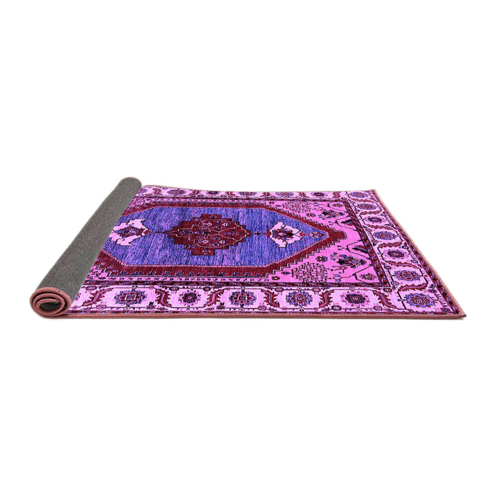 Sideview of Oriental Purple Industrial Rug, urb2452pur
