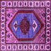 Square Oriental Purple Industrial Rug, urb2452pur