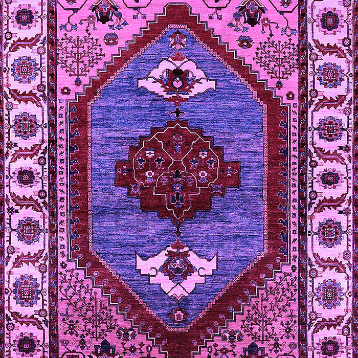 Machine Washable Oriental Purple Industrial Area Rugs, wshurb2452pur