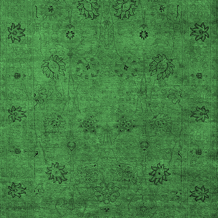Oriental Emerald Green Industrial Rug, urb2453emgrn