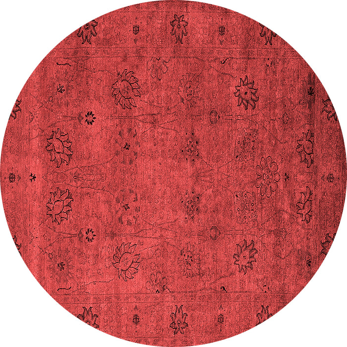 Machine Washable Oriental Red Industrial Rug, wshurb2453red