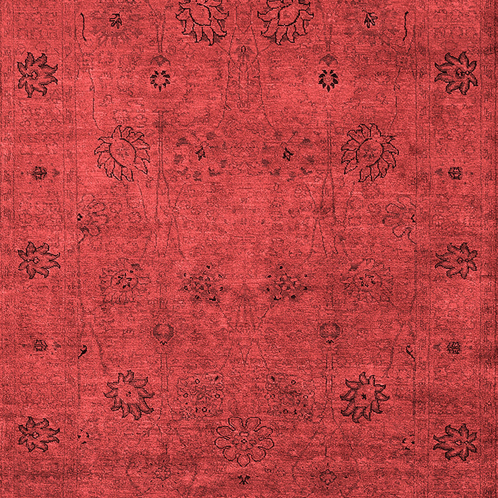 Machine Washable Oriental Red Industrial Rug, wshurb2453red