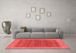 Industrial Red Washable Rugs