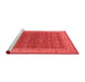 Industrial Red Washable Rugs