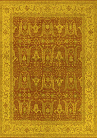 Oriental Yellow Industrial Rug, urb2454yw